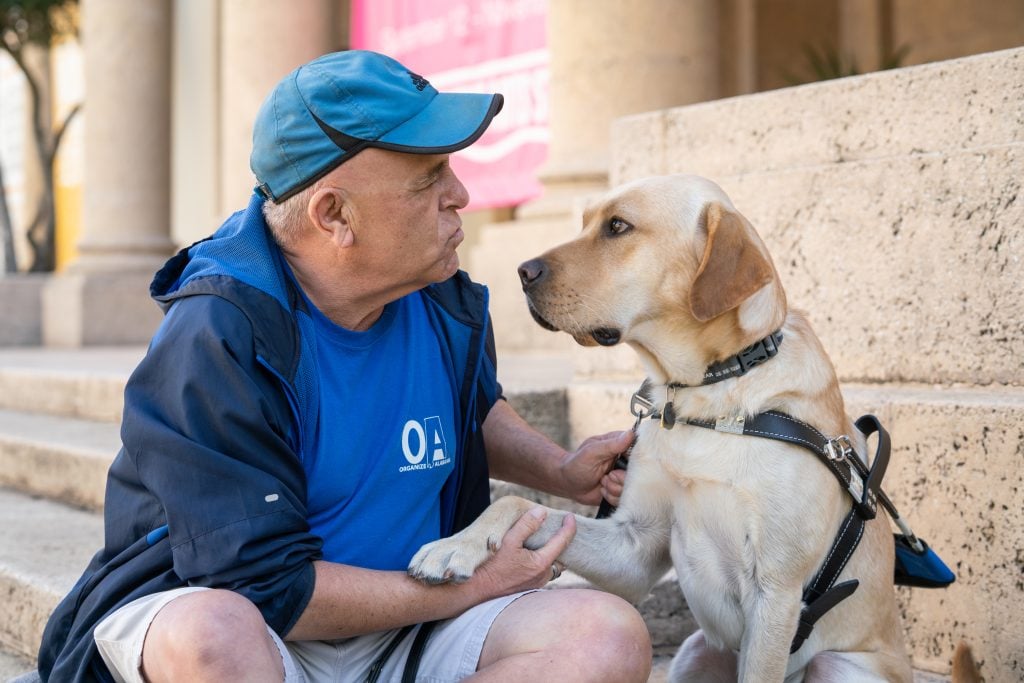 Veteran with Service Dog From Dogs Inc.